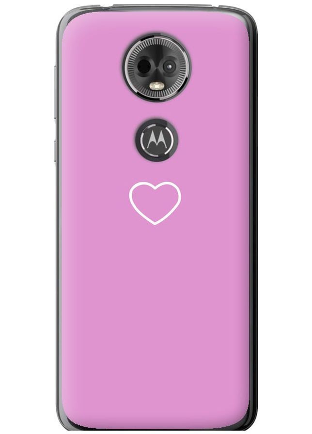 Силиконовый чехол 'Сердце 2' для Endorphone Motorola Moto E5 Plus (329189102)