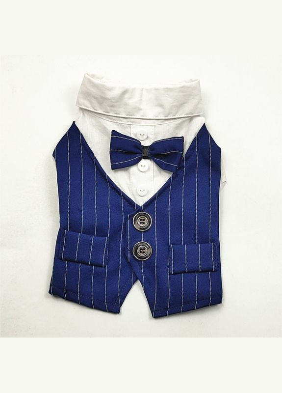 Костюм для котов и кошек Pet Style "Джентельмен" Синий M No Brand - (323231759)