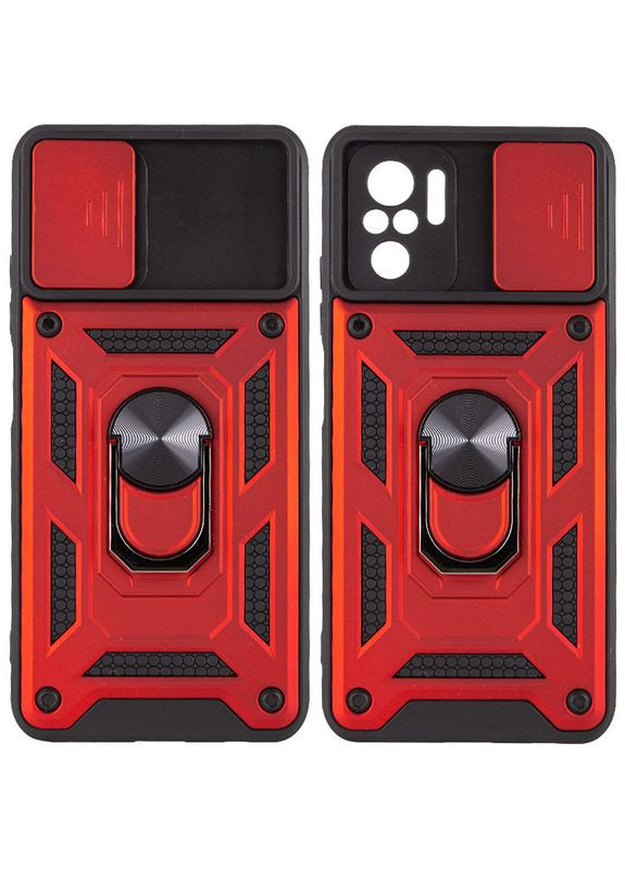 Ударостійкий чохол Camshield Serge Ring для Xiaomi Redmi Note 10 / Note 10s / Poco M5s Red No Brand (340063618)