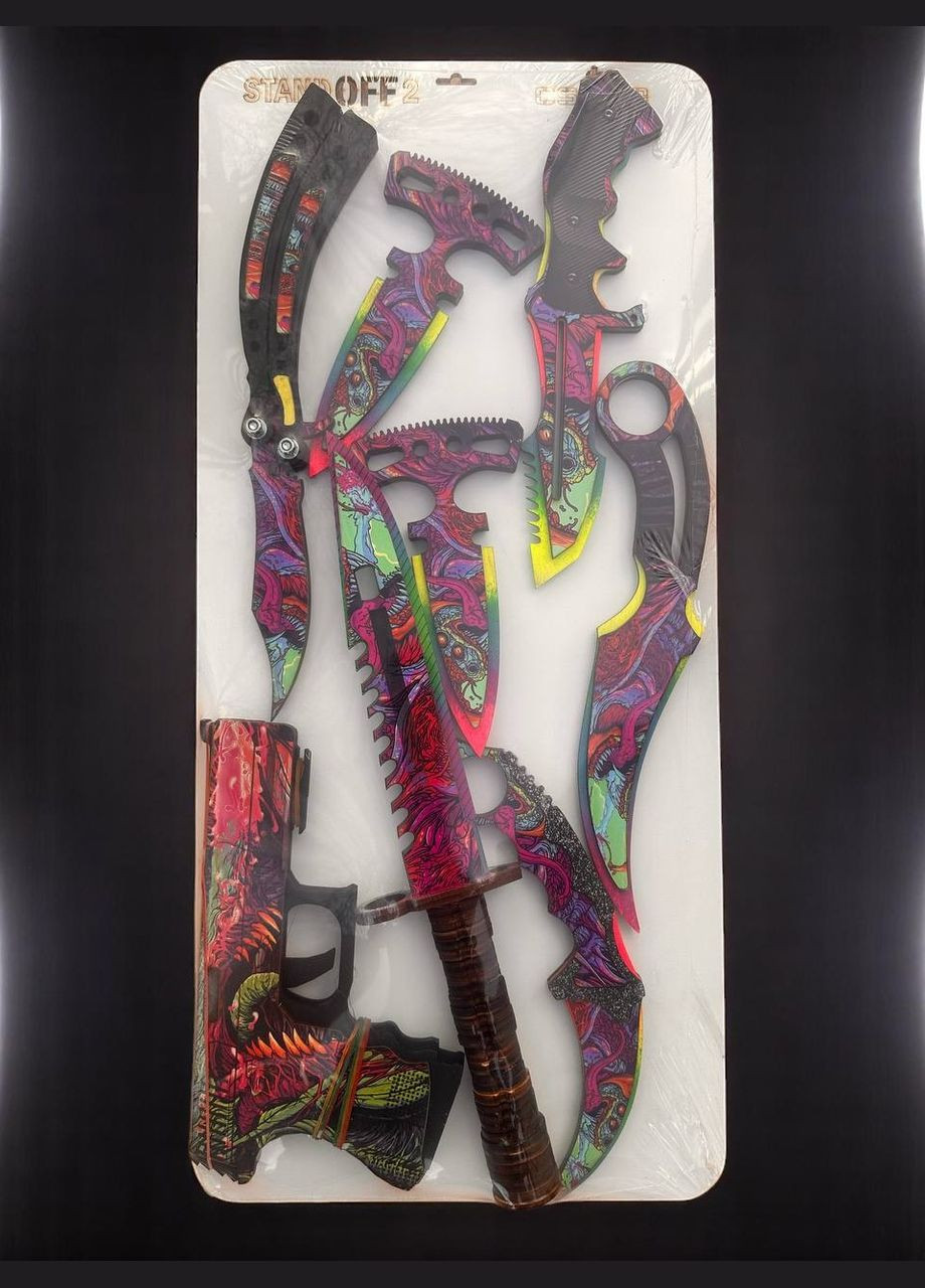 Набор деревянной оружия CS:GO Деревянное оружие Набор деревянного оружия CS-GO 8 шт No Brand (330774607)