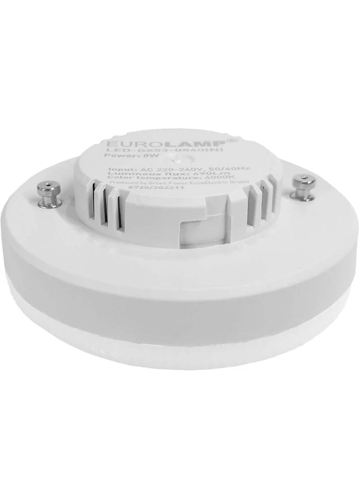Світлодіодна лампа LED ЕКО серія "N" GX53 8W 4000K (LED-GX53-0840(N)) Eurolamp (323239624)