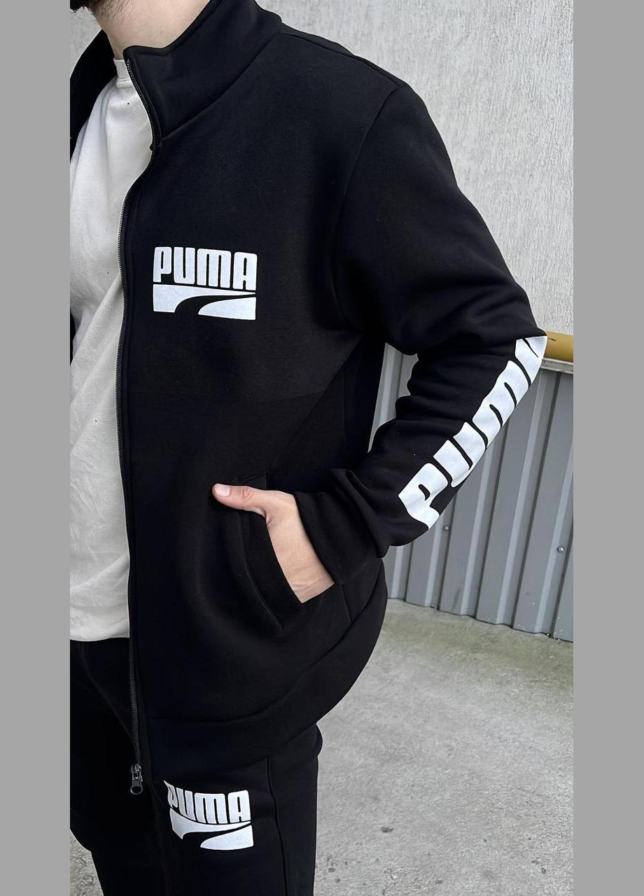 Чоловічий спортивний костюм чорний No Brand (367982280)