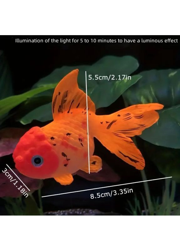 Рибка акваріумна силіконова No Brand вуалехвіст (363188106)