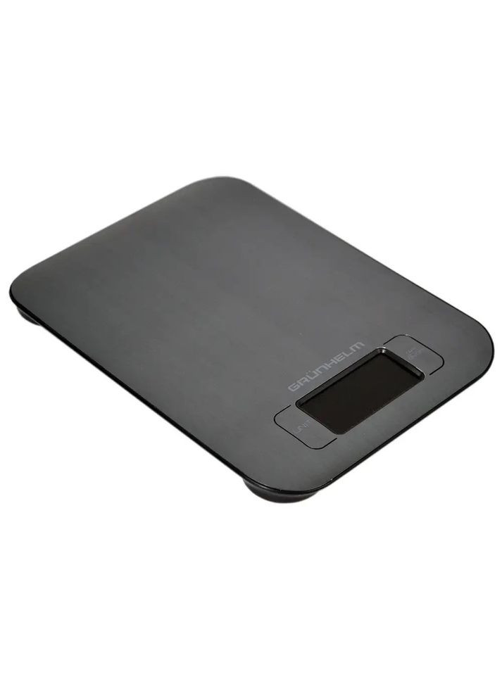 Кухонні настільні електронні ваги із сенсорним керуванням Usb до 5кг LCD-дисплей KES-045UB Чорний Grunhelm (315892797)