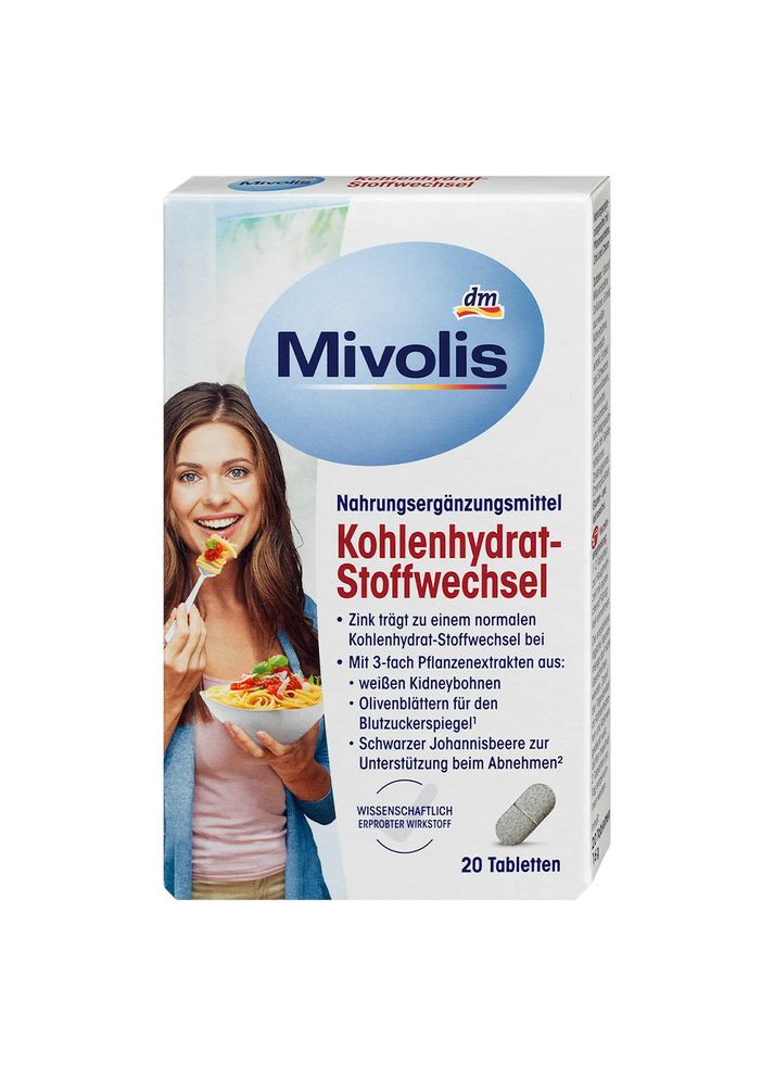 Мінерально-рослинний комплекс для нормалізації вуглеводного обміну, міні таблетки, 20 шт, від DM (Німеччина) Mivolis (363052850)