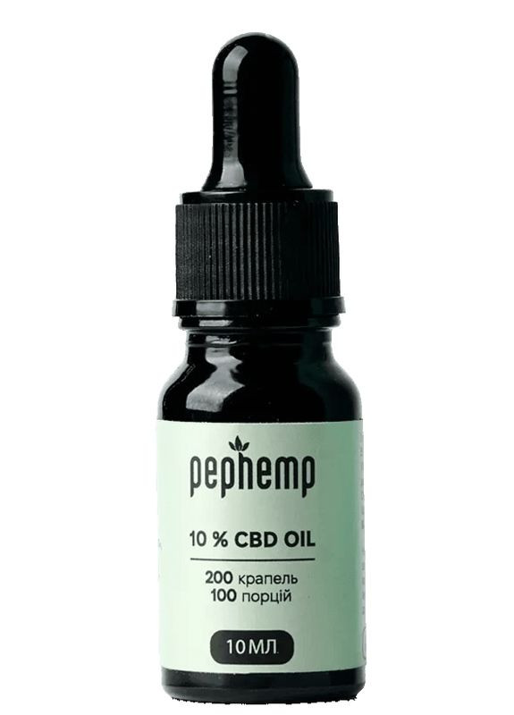Масло КБД 10% с нейтральным вкусом, 1000 мг 10% CBD Oil 10ml (1546027-43753846) Pep Hemp (368887180)