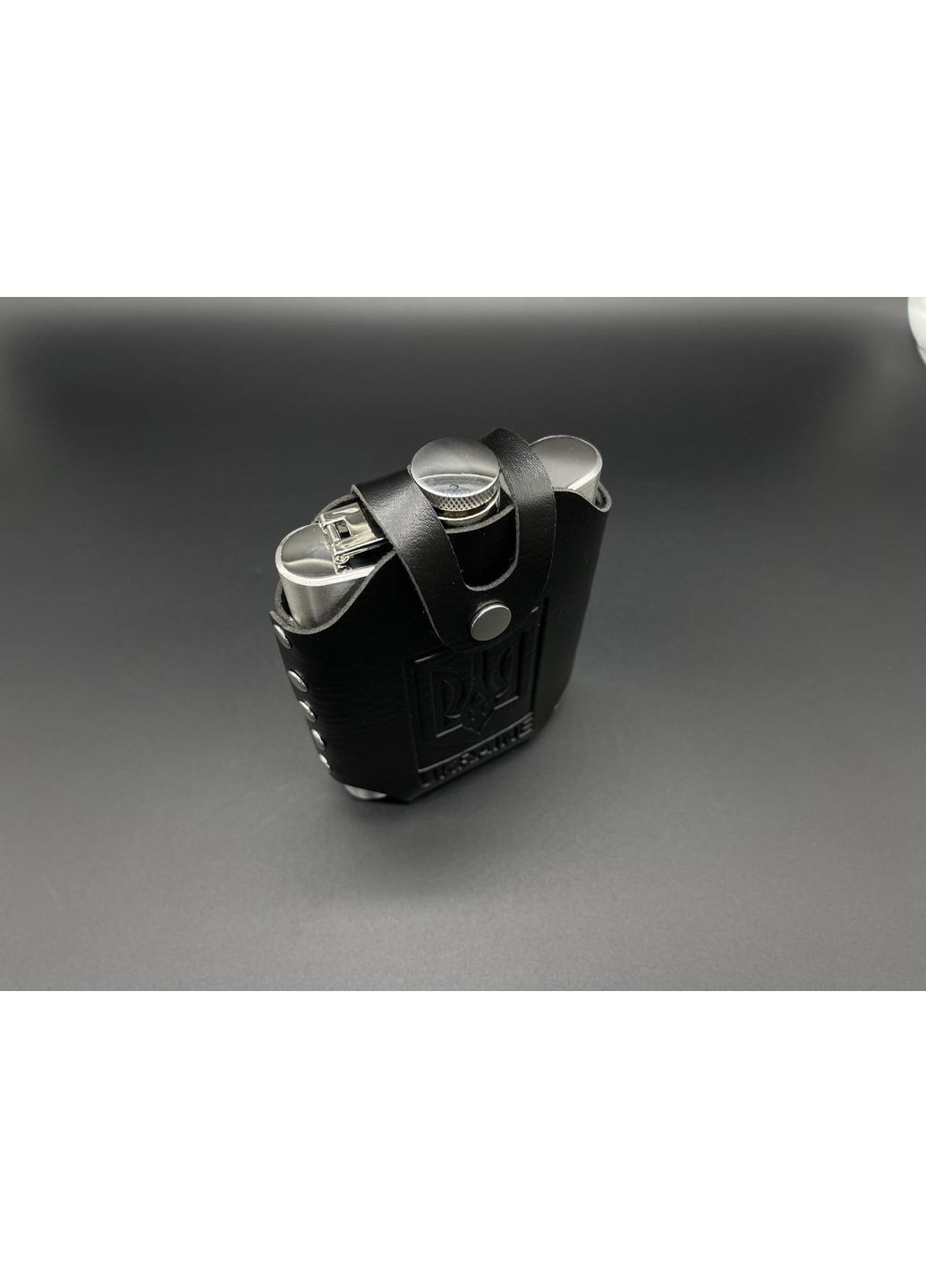 Подарункова нержавіюча фляга+чохол 8oz під гравіювання (BU-14) HM furnitura (365248630)