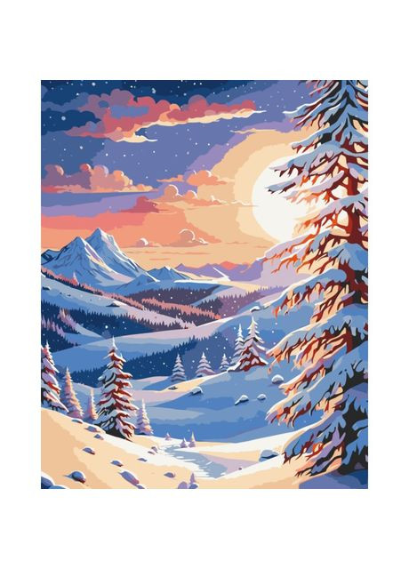 Картина за номерами Зима в горах 40 х 50 см (11047-AC) Art Craft (370264367)