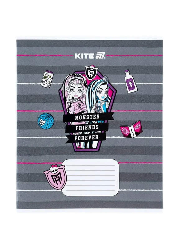 Тетрадь уч. " " 12арк.///MH25-235/ гибр. лак + УФ лак, Monster High (25/600) Kite (392417736)