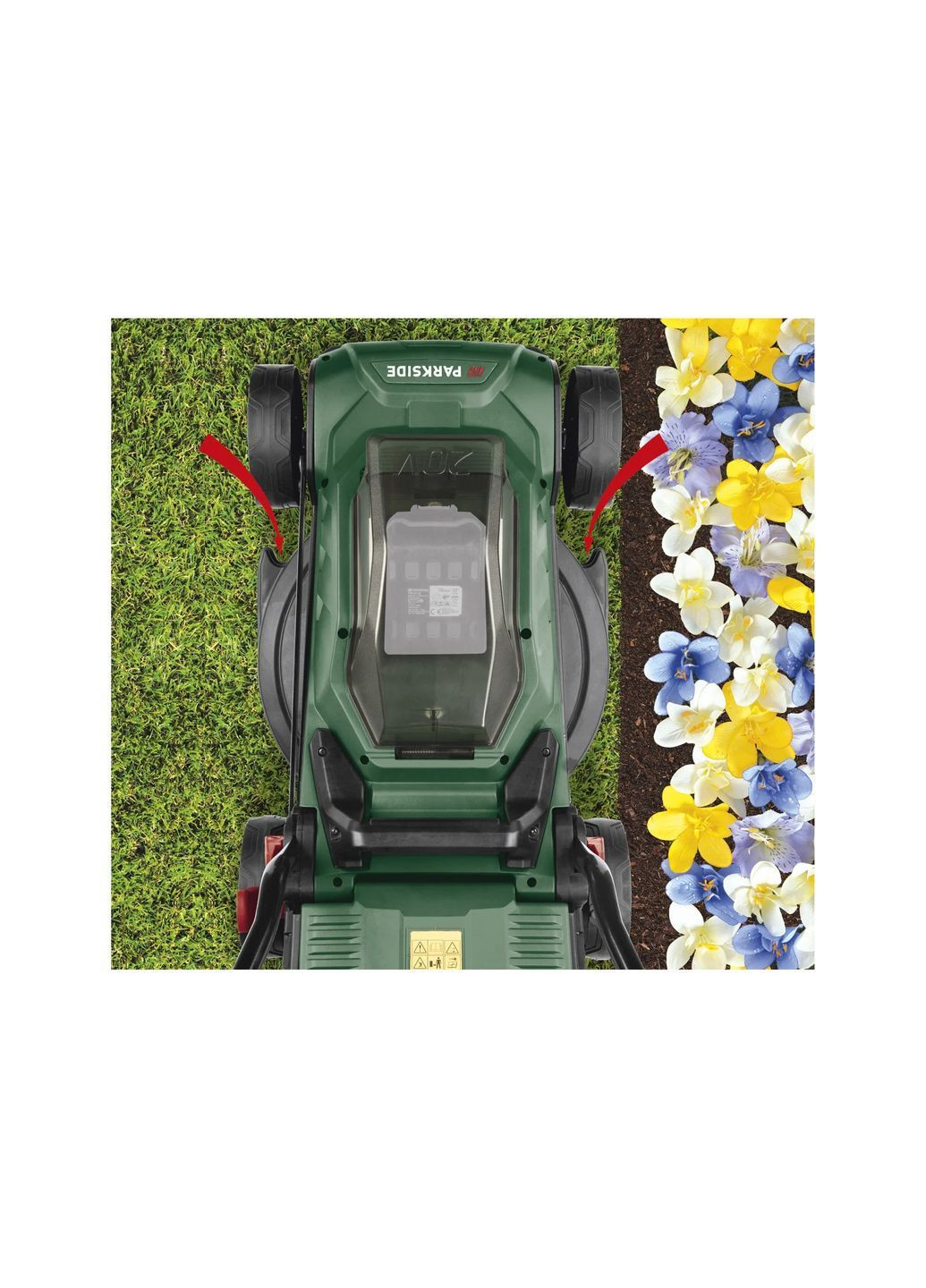 Газонокосарка акумуляторна PRMA 20-Li A1 комбінований Parkside (369770135)