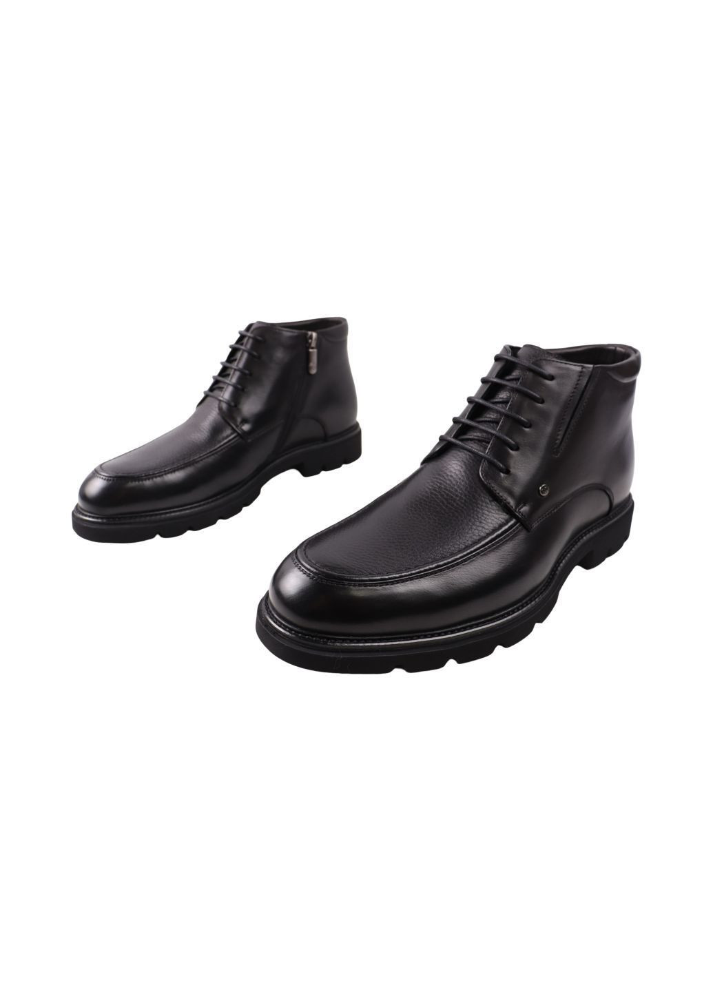 Черные ботинки мужские черные натуральная кожа Cosottinni