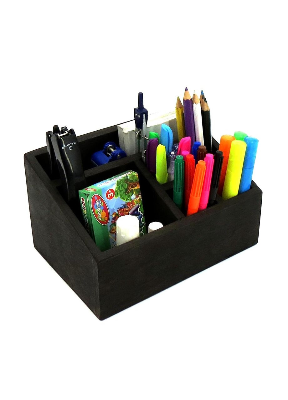 Настольный органайзер из дерева Литлтон венге (КНЦ-003612) No Brand (328227592)