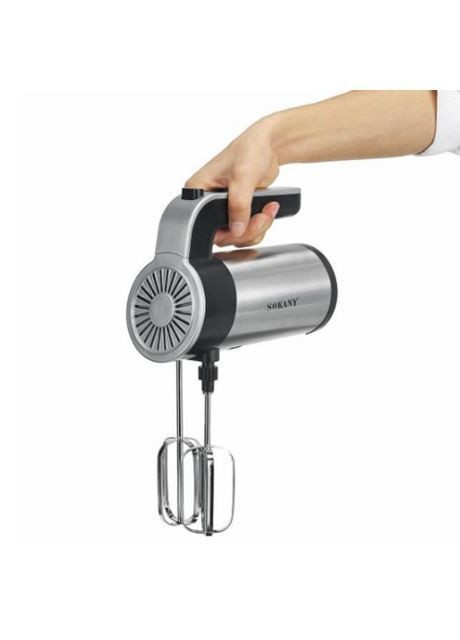 Стационарный миксер из нержавеющей стали 600 Вт кухонный комбайн тестомес с чашей 4 л с 5 скоростями (EM440) Sokany (372478373)