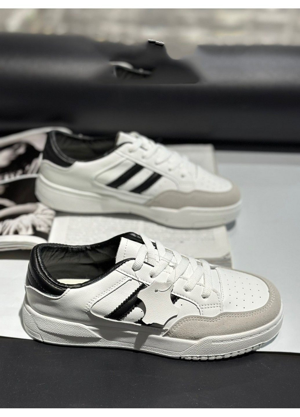 Білі всесезон шкіряні кросівки adwp300-3 Stilli