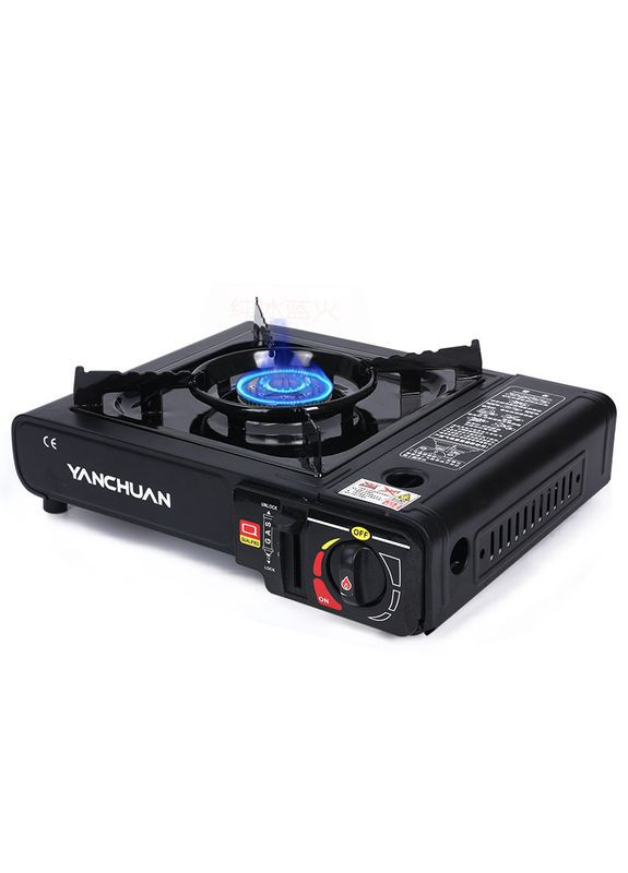 Портативна туристична газова плита 2900W для кемпінгу з адаптером Yanchuan (300076194)