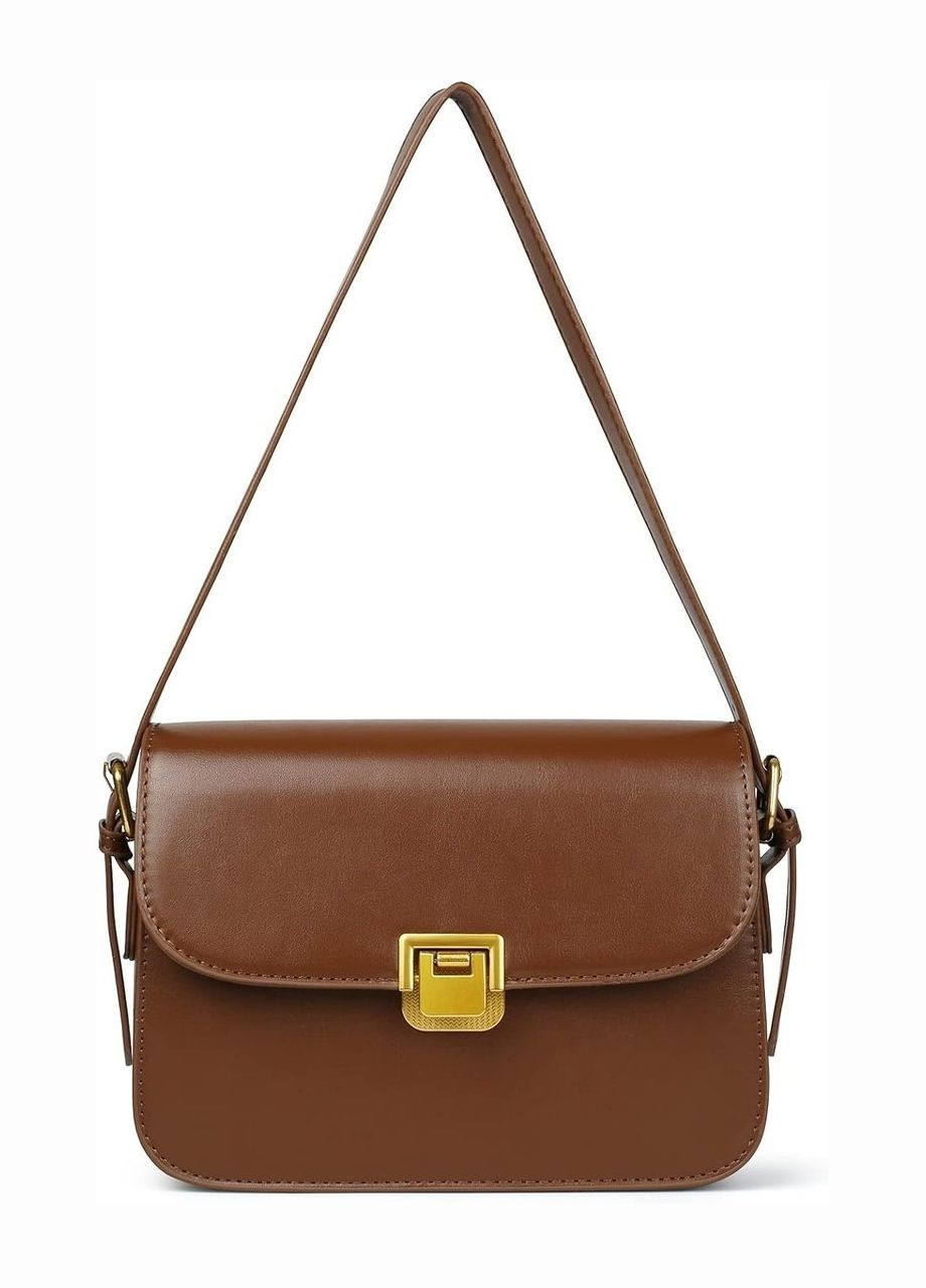 Жіноча сумка 8015 8018 крос-боді світло коричнева No Brand (280918007)