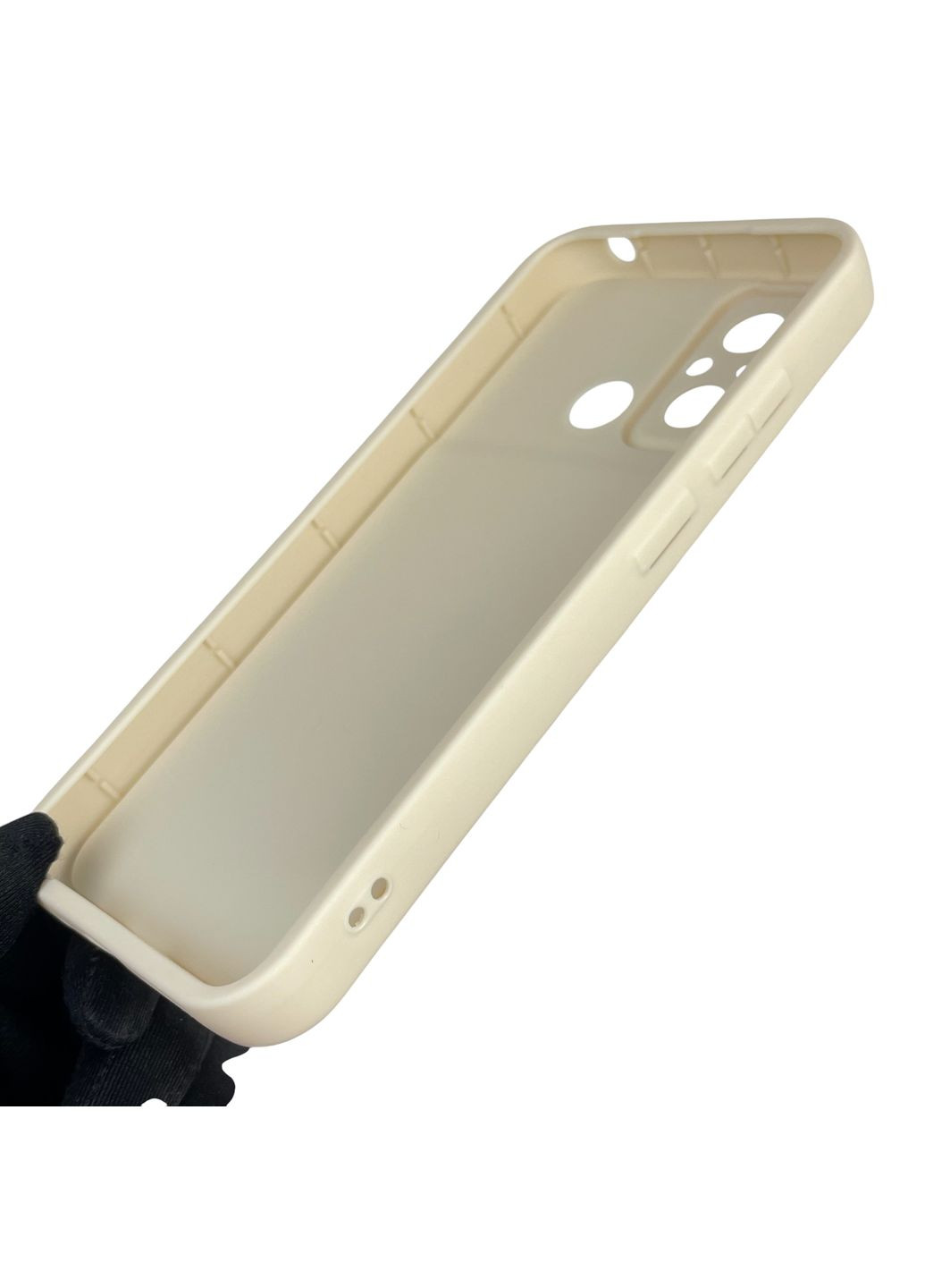 Чохол силіконовий Soft Touch для Poco C55 молочний (Повний захист камери) Xiaomi (366390567)