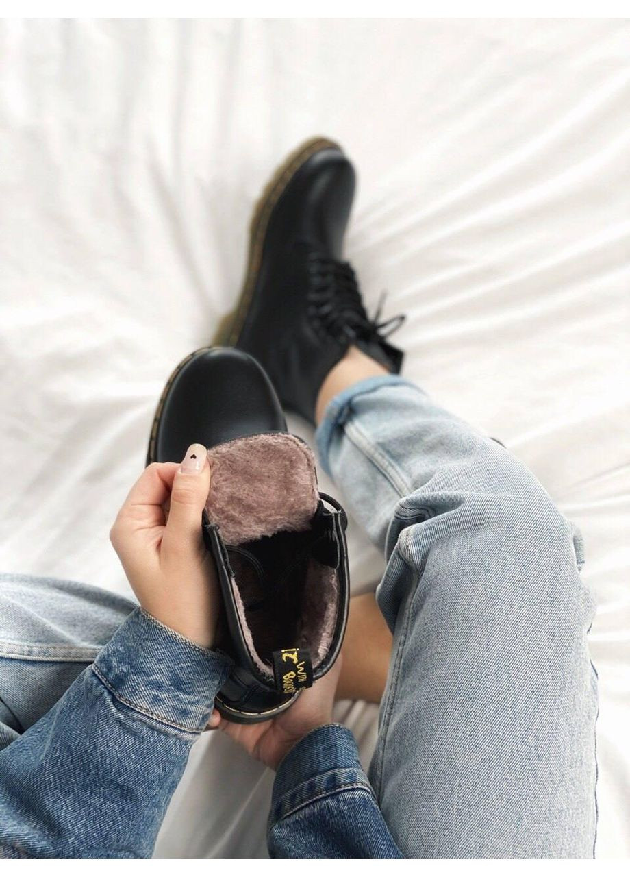 Черевики чоловічі Dr. Martens 1460 Black 11822006 Доктор Мартинс (Хутро) No Brand (366072201)