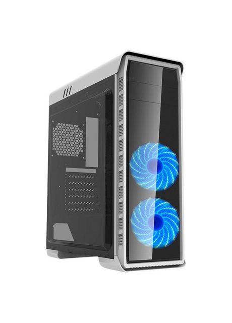 Корпус Elysium White, без БП, ATX/microATX/Mini-ITX, 2x120 мм LED, 185x400x480 мм, 4.7кг GameMax (322616492)