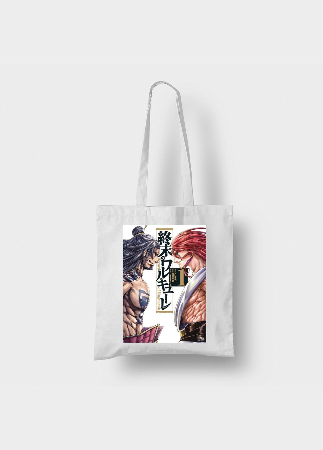 Эко сумка шоппер с аниме принтом Record of Ragnarok Повесть о конце света Thor Тор, Lu Bu Люй Бу Кавун шопер (316138236)