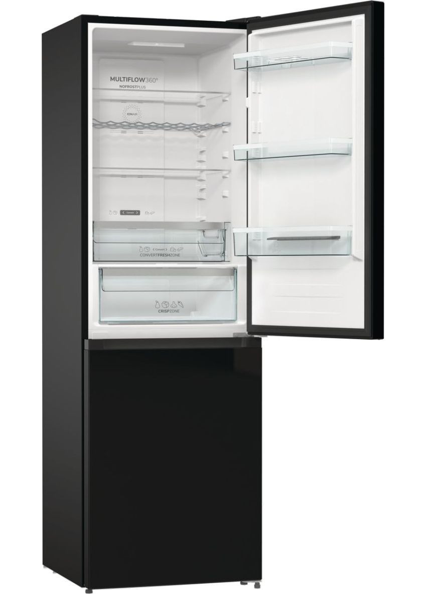 Холодильник з нижн. мороз. камерою 185х60х60см, 2 двері, 204(96)л, А++, NoFrost+, LED дисплей, Зона св-ті, Gorenje (314835208)