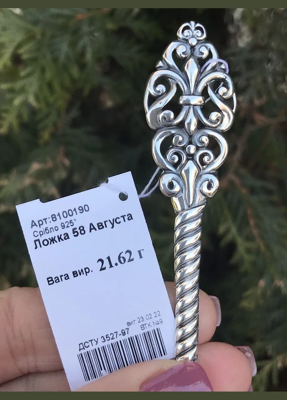 Ложка серебряная чайная Августа 8100190 No Brand (317577925)