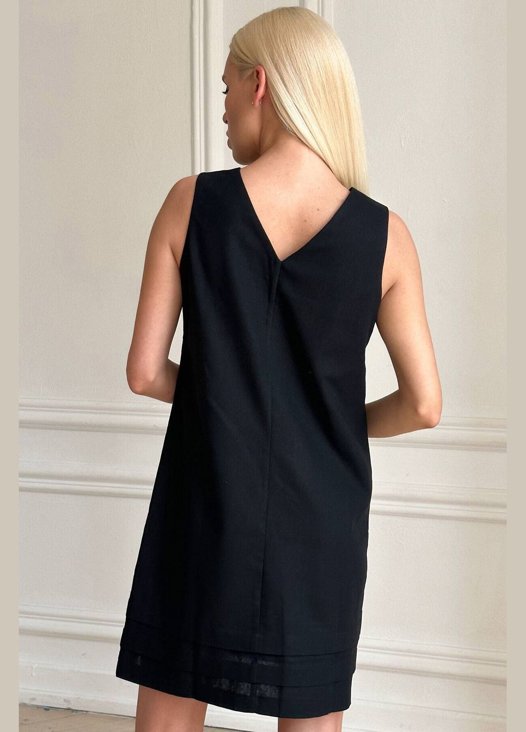 Черный зимний женское платье дарья черное Nenka 4009