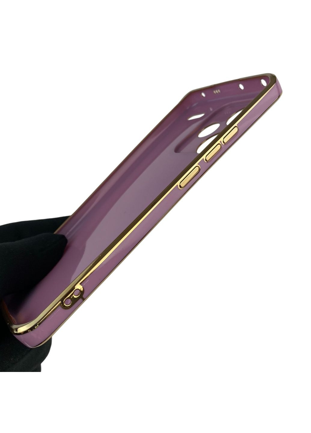 Чехол для Redmi Note 13 Pro Plus с кольцом MagSafe с золотой окантовкой редми нот 13 про плюс черничный gs1 Xiaomi (366228550)