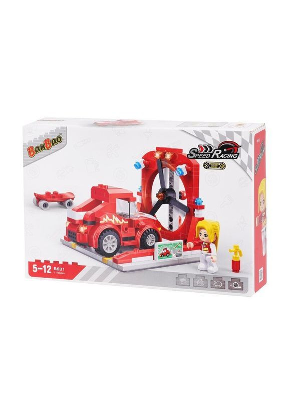 Конструктор 8631 Швидкісні перегони Лабораторія випробувань 231 деталь Різнокольоровий (6974387592073) Banbao (372498753)