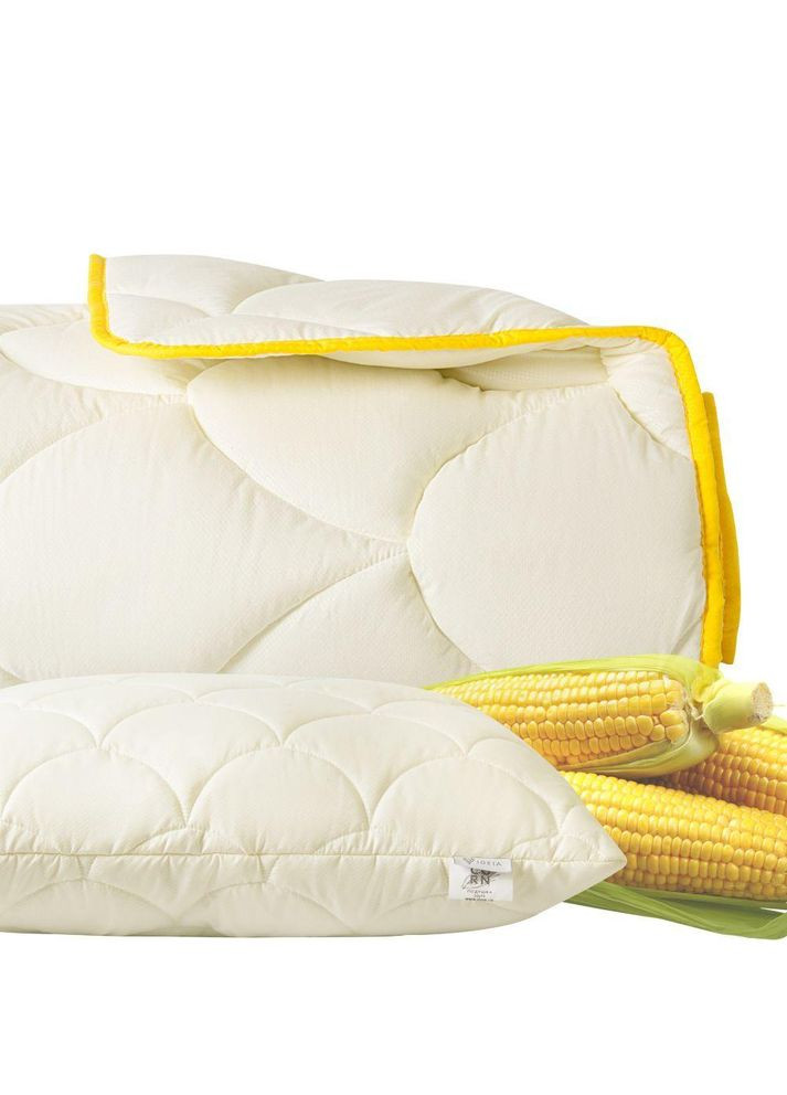 Попкорн полуторный одеяло 140х200 см подушка 50х70 см антиаллергенная с кукурузным наполнителем IDEIA (334726806)