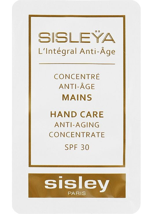Концентрований крем для рук SPF 30 - Sisleya L'Integral Anti-Age Hand Care Concentrate (пробник) 4ml (967997-44128) Sisley (368650278)