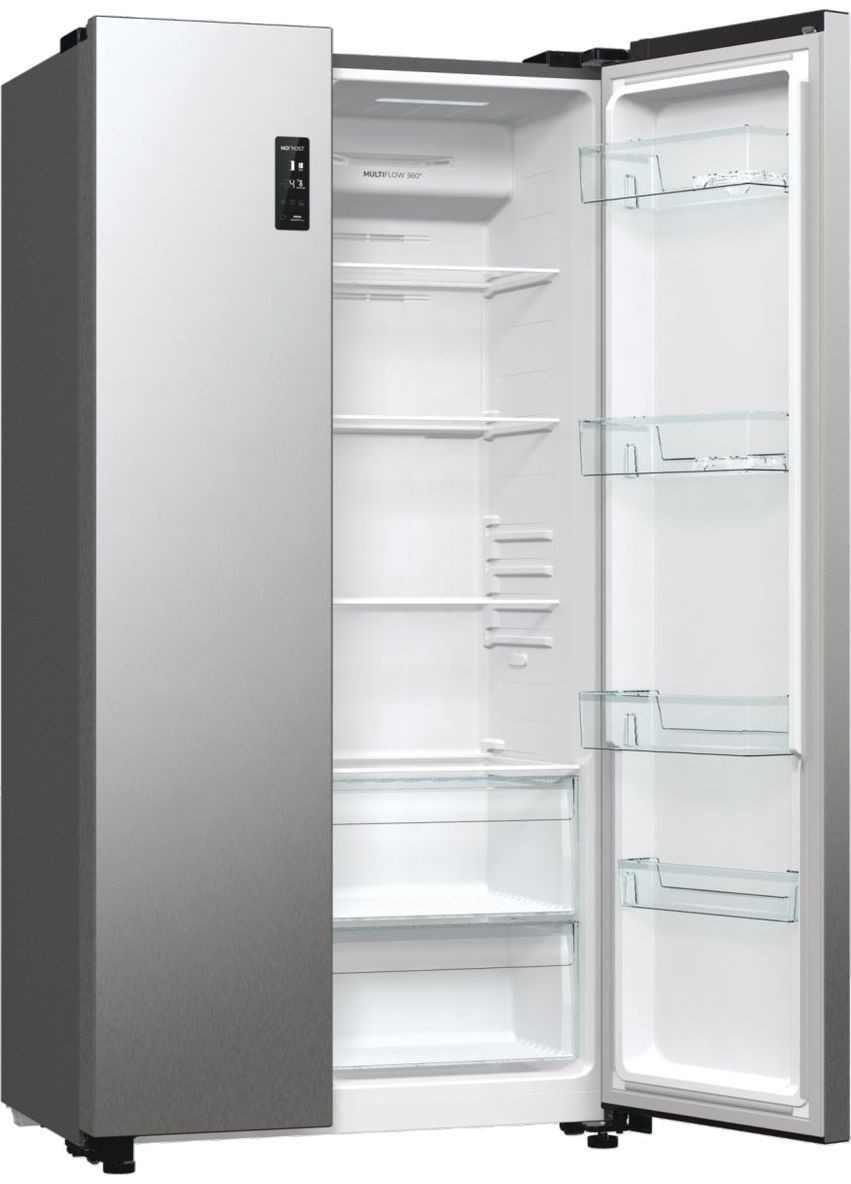 Холодильник SBS 179х67х92см, 2 двері, 356( 191)л, А++, NF+, Інв., зона св-ті, зовн. диспл, Gorenje (315601280)