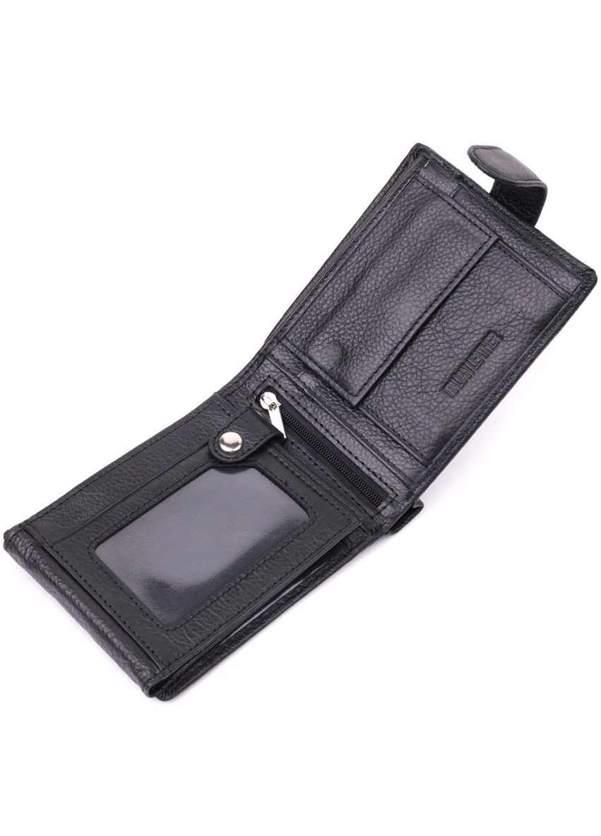 Бумажник для документов и карт с монетницей из кожи мужской черный (sku_22480) No Brand (327820084)