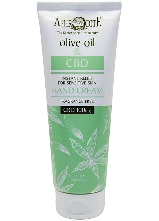 Крем для рук з олією коноплі The Secret Of Natural Beauty Cbd 100 mg Hand Cream 100ml (1452472-33017352) Aphrodite (368666061)