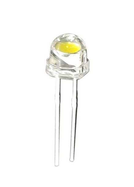 Світлодіод яскраво-білий холодний 5 мм (солом'яний капелюх із великим кристалом 120 градусів) 3-3,4 В Sunlight (301085388)