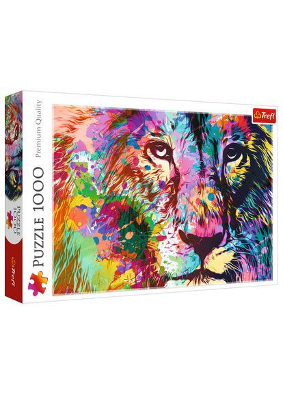 Пазли "Барвистий лев" 1000 елементів 68х48 см 10707 Trefl (356504976)