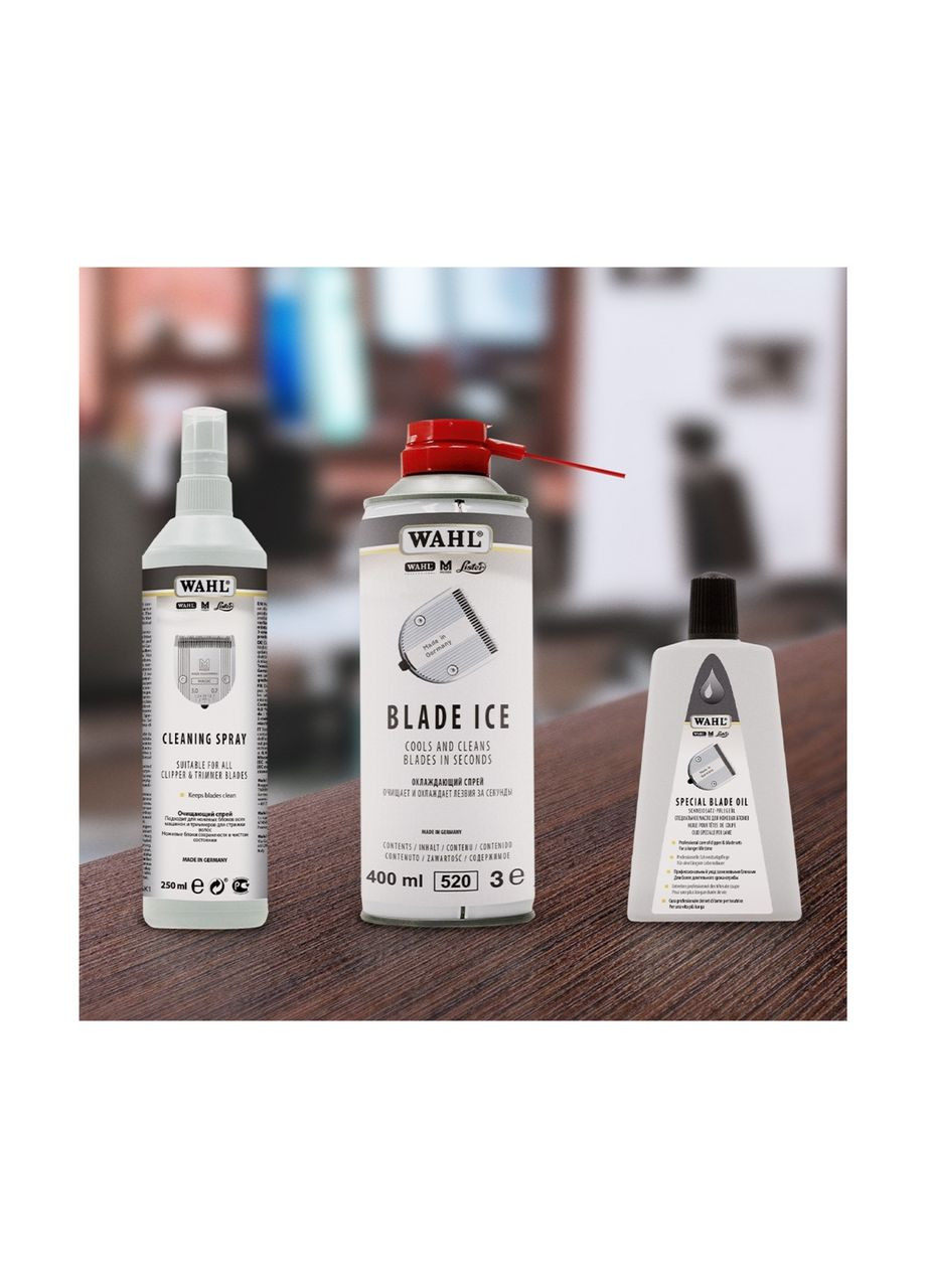 Набір для догляду за лезами машинок для стрижки, триммерів Blade Care Set змазка, охолодження, очистка Wahl (299385052)