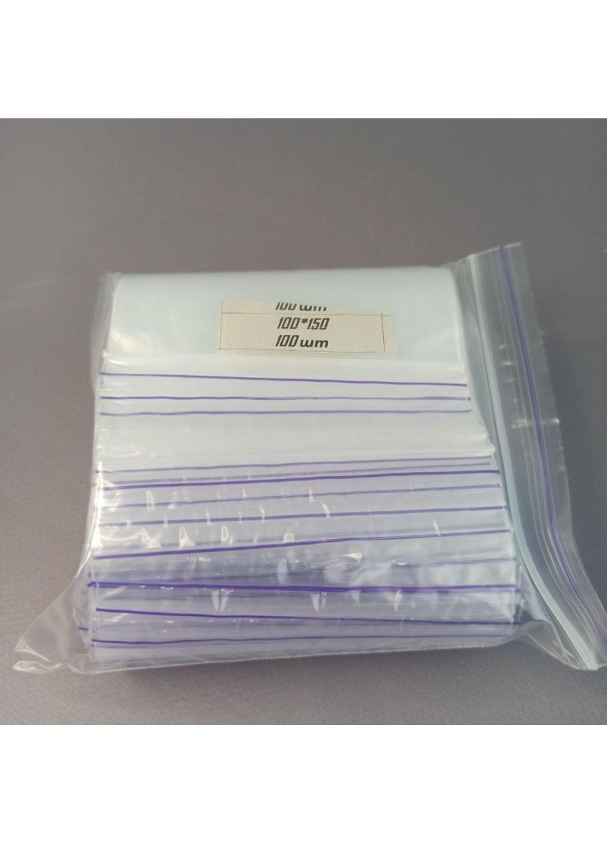 ЗИП пакеты с замком ZIP-LOCK размер 100х150 мм, уп. 100шт Plus-plus (354796034)