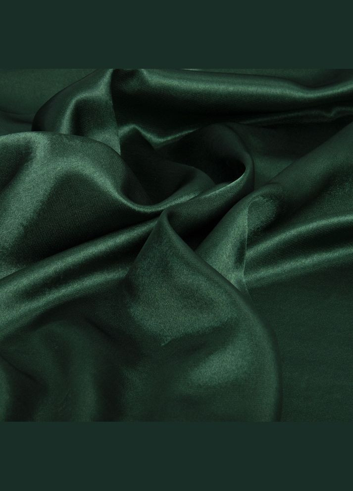 Ткань костюмная креп-сатин темно-зеленый IDEIA (306459262)
