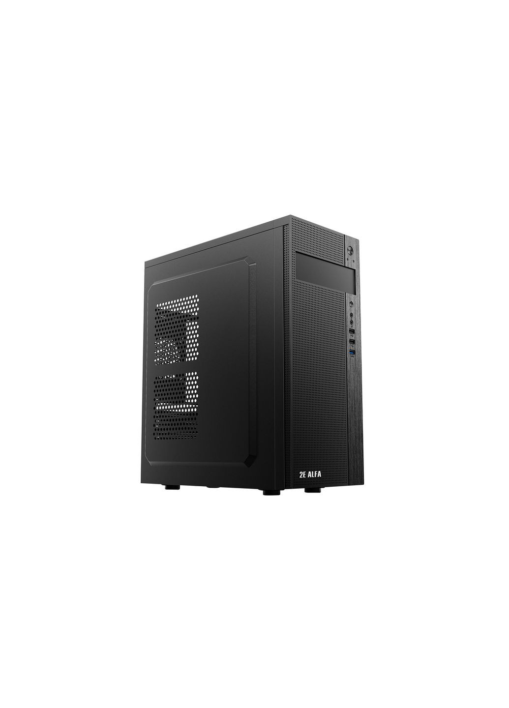 Корпус Alfa E185 без БП 1xUSB3.0, 2xUSB2.0, VGA 310мм, ATX, черный 2E (316152443)
