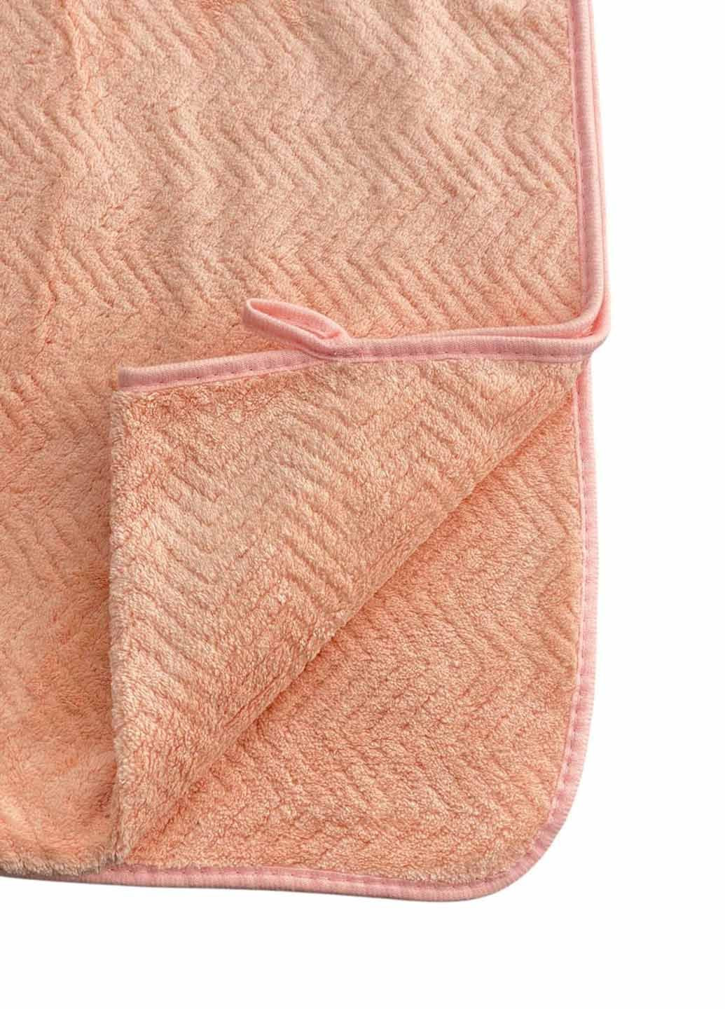 Рушник лицьовий мікрофібра 100х50 см Homedec однотонний рожевий