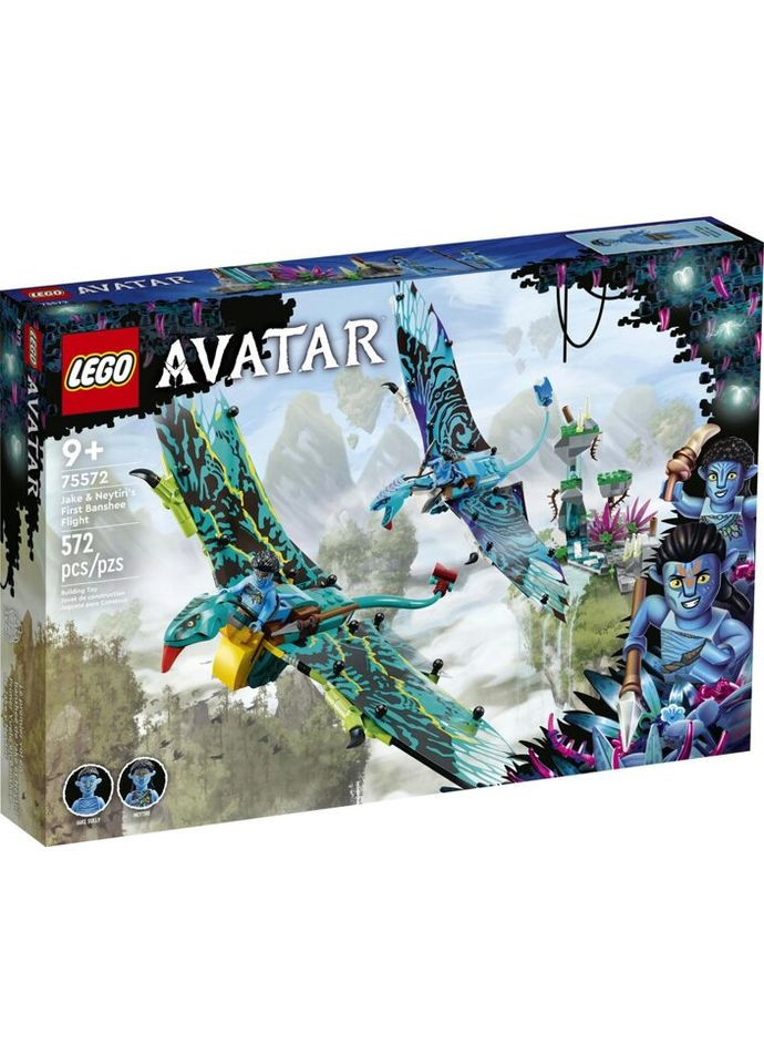 Конструктор Avatar Перший політ Джейка та Нейтирі на Банші 572 деталей (75572) Lego (281425609)