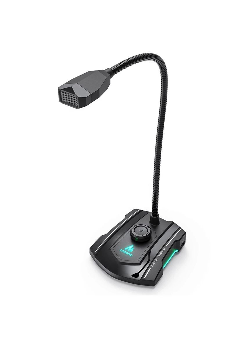 Мікрофон конденсаторний AU-GM31 Чорний для ПК, для ігор, стримінгу з RGB-підсвіткою і гнучкою ніжкою Maono (329444564)