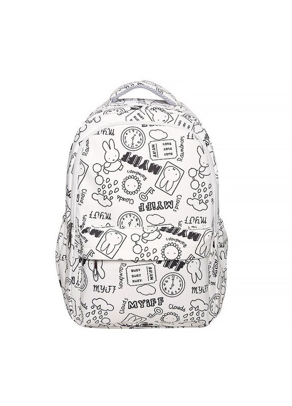 Рюкзак 601928 White 20L с надписями и рисунками подростковый 5шт Lesko (352012015)