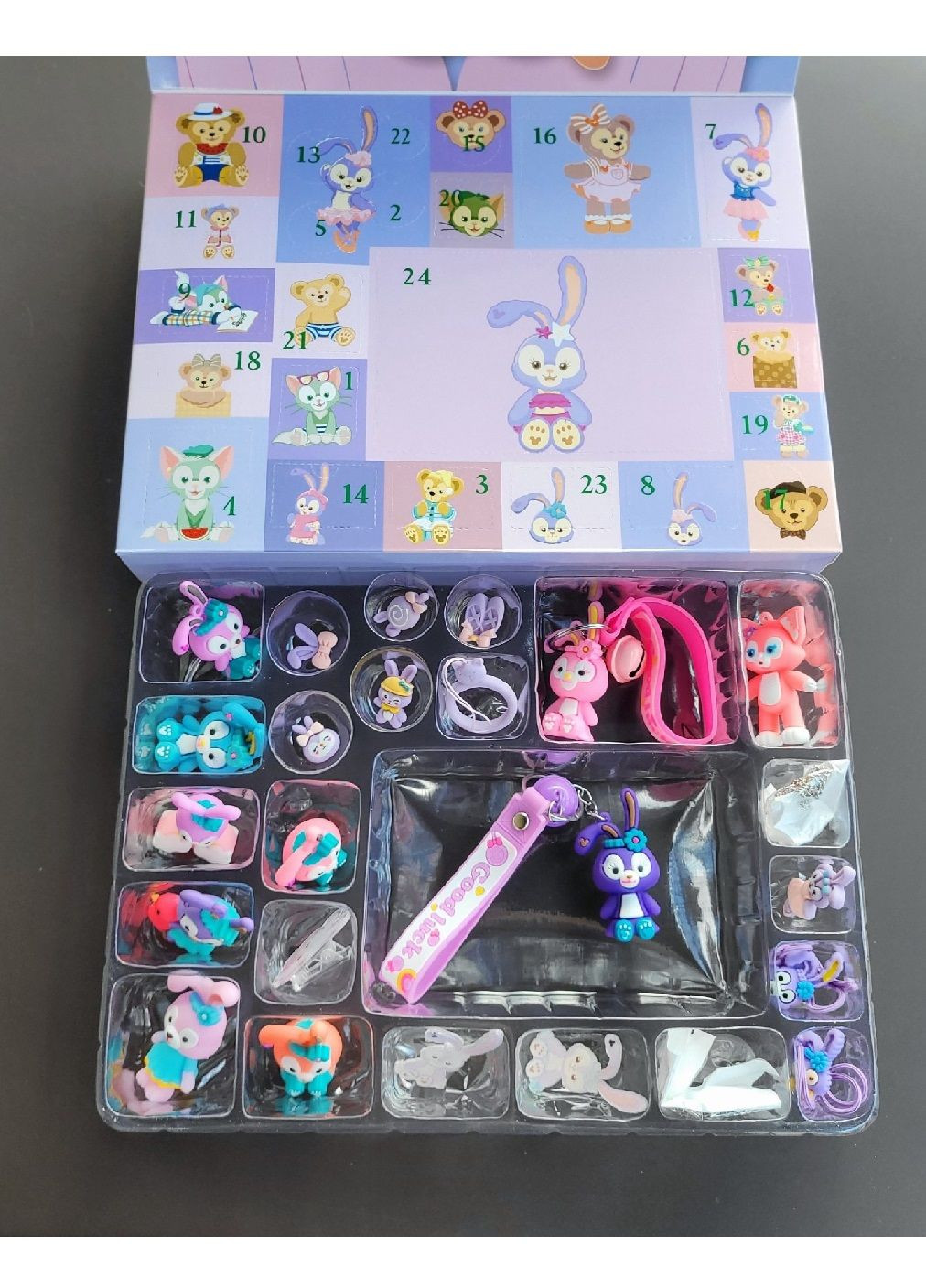 Подарочный адвент календарь набор фигурок подвесных игрушек сюрпризов для детей девочек 24 штуки 33x5x23 см (481301-Prob) Unbranded (360729542)