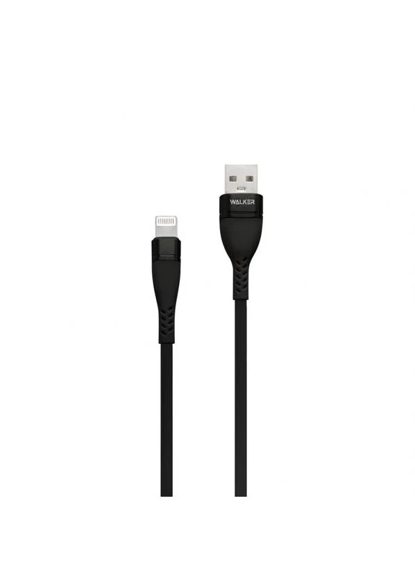 Кабель USB Lightning Type-C Micro WALKER C580 1 м черный PVC 2.4А No Brand (400878935)