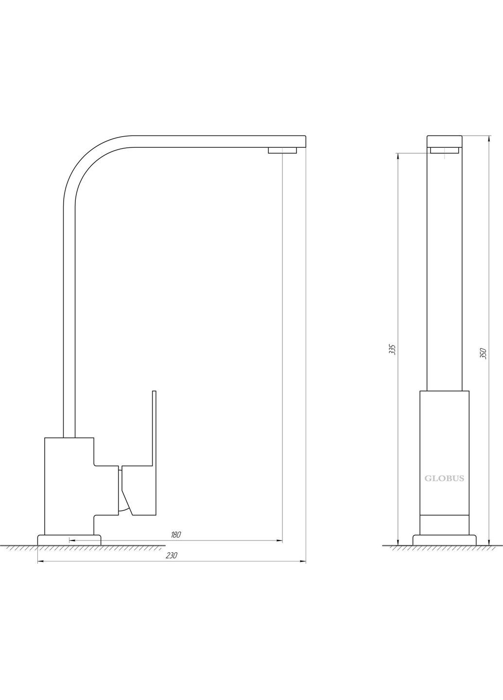 Змішувач для кухні SICILIA SBQ-203S-BB Globus Lux (335040607)