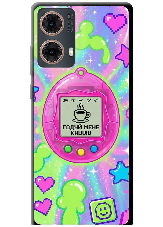 TPU чохол 'Y2K Aesthetic Retro Pet: Годуй мене кавою' для Endorphone Motorola Moto G85 5G (381518737)