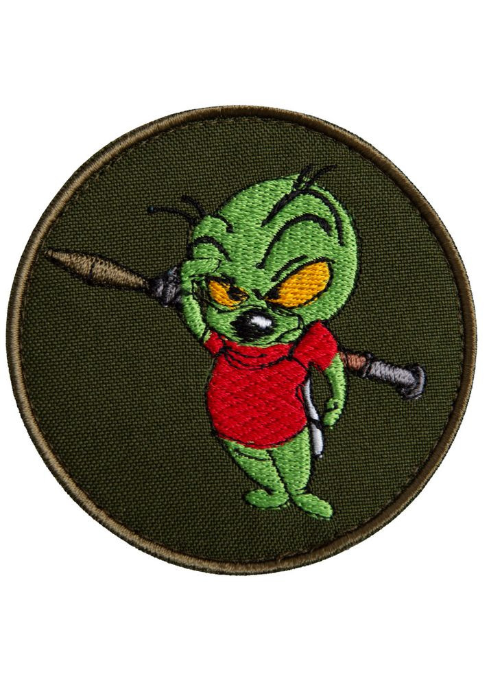 Шеврон на липучці Вжик 8 см вишитий патч нашивка IDEIA (275870530)