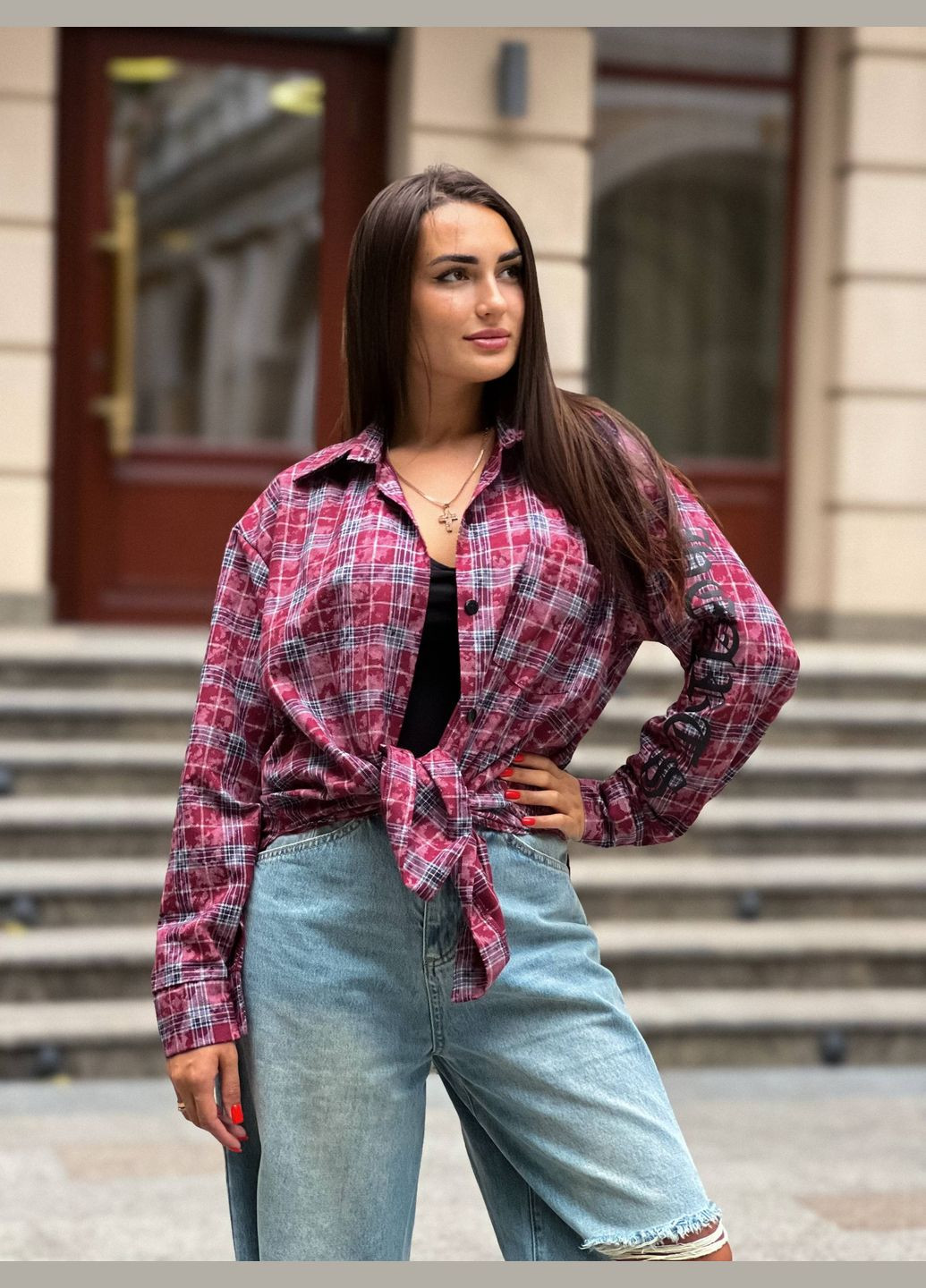 Сорочка картата No Brand (328084726)